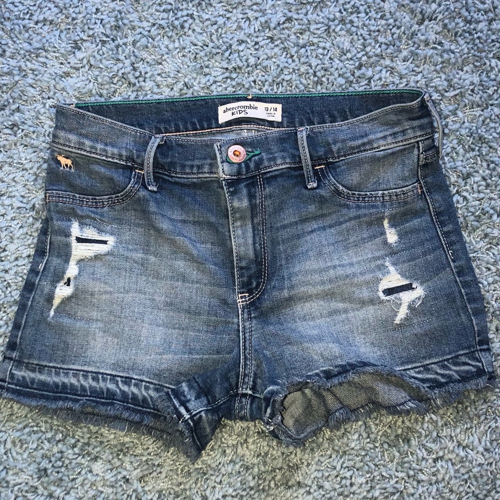 Ripped Jean cut offs